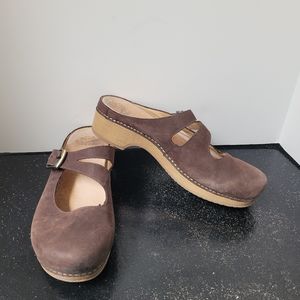 Dansko Brown Suede Mules